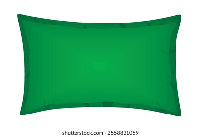 Green home cushion. vector illustration