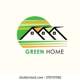 Green home. Ecological construction.