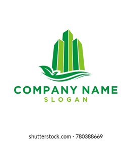 Green home logo design