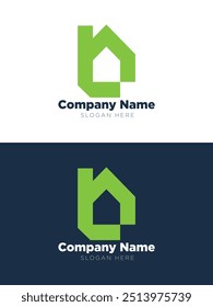 Green Home Logo-Umgebungsvektor eps 10