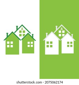 diseño de plantilla de vector de hogar verde