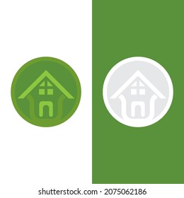 diseño de plantilla de vector de hogar verde