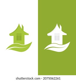 diseño de plantilla de vector de hogar verde
