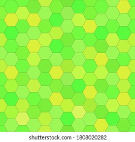Mosaico de abeja verde. Ilustración vectorial sin inconvenientes. Sigue otros patrones de mosaico en mi colección.