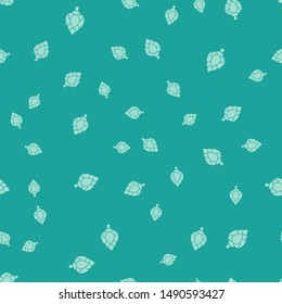 Green Hop icon isolated seamless pattern on green background.  Vector Illustration