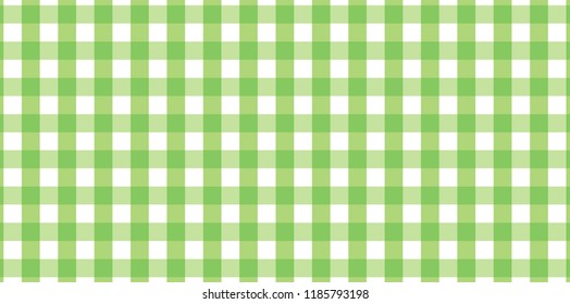 Green horizontal Gingham pattern. Texture from rhombus/squares for - plaid, tablecloths, clothes, shirts, dresses, paper, bedding, blankets, quilts and other textile products.