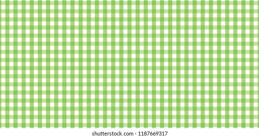 Green horizontal Gingham pattern. Texture from rhombus/squares for - plaid, tablecloths, clothes, shirts, dresses, paper, bedding, blankets, quilts and other textile products.