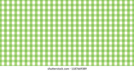 Green horizontal Gingham pattern. Texture from rhombus/squares for - plaid, tablecloths, clothes, shirts, dresses, paper, bedding, blankets, quilts and other textile products.