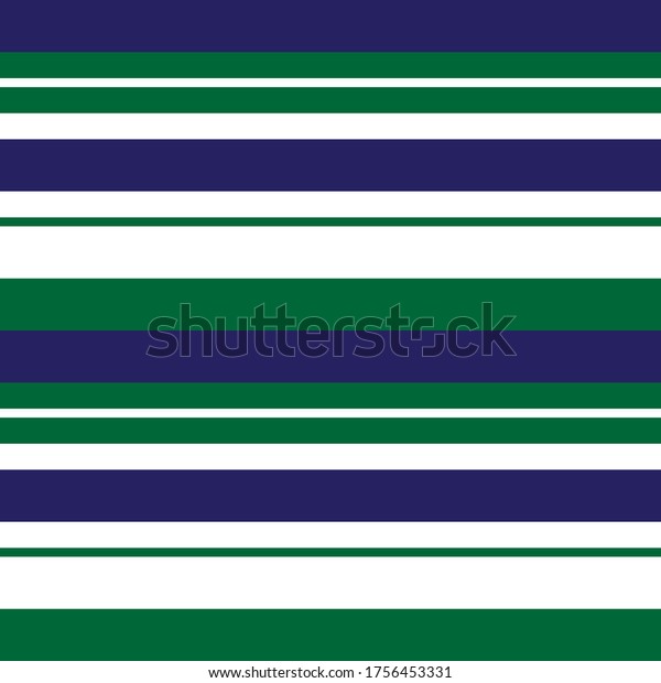 Green Horizontal Striped Seamless Pattern Background Stock Vector ...