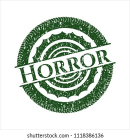 Green Horror distressed rubber grunge stamp