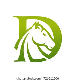 Green Horse Initial D Vector File Logo