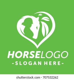 Green Horse Logo Vector
