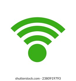 Green hotspot vector icon with green color.