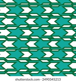 Green Hounds Tooth Pattern for Pillow Cover or Textile