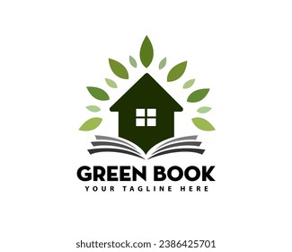 green house book information logo icon symbol design template illustration inspiration