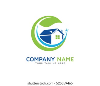 house cleaning services logo