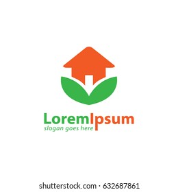 Green house design logo