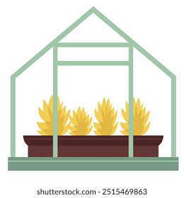 green house, design vector simple