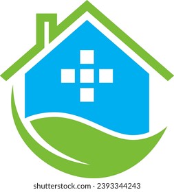 green house eco nature vector logo