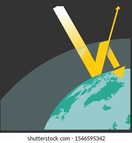 Green House Effect. Illustration Scheme of Greenhouse effect, flats design stock vector illustration for ecology global warming science technology related education