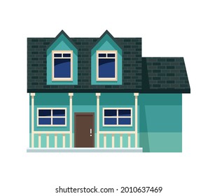green house front facade icon