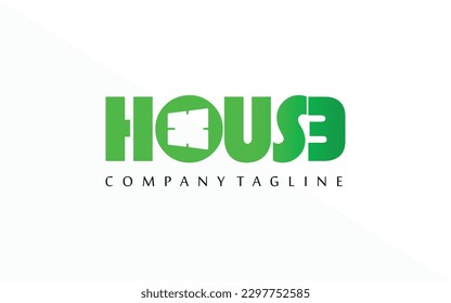 Green house gradation logo concept for your business identity. Properties Agency logo. EPS 10
