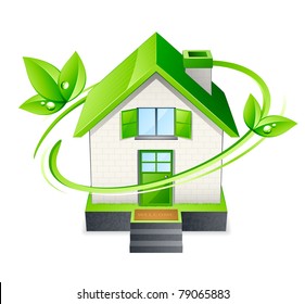 icono de la casa verde