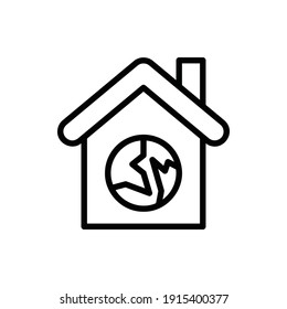 Green House Icon Logo Illustration Vector Isolated. Earth Day and Ecology Icon-Set. Suitable for Web Design, Logo, App, and UI.