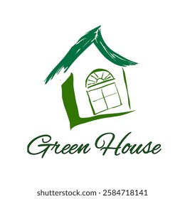 green house icon or logo without background