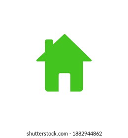 Green house icon on white background, vector illustration