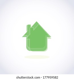 green house icon vector