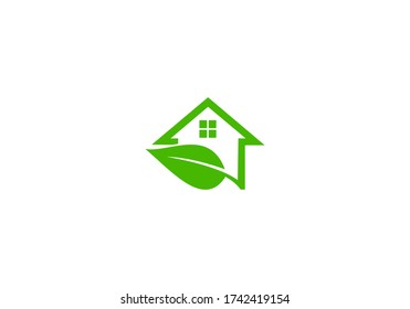 diseño vectorial de icono de casa verde