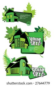 Ilustração da casa verde