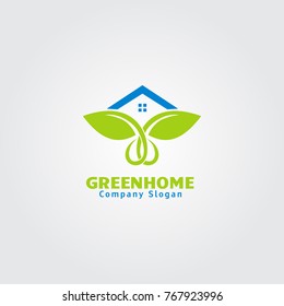 Green house logo