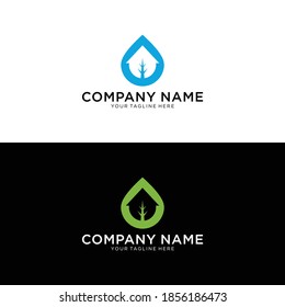 Green House Logo Design Illustration