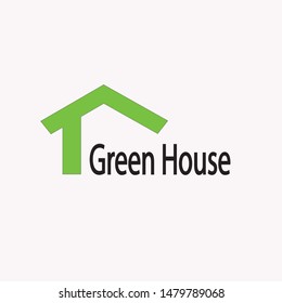 Green House Logo Design Template 