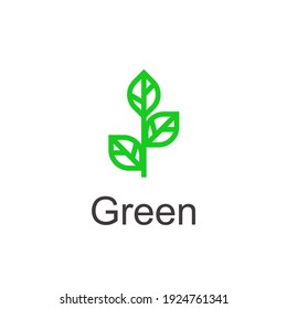 green house logo design vector template
