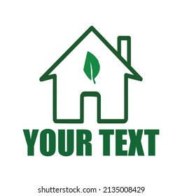 Green House Logo Design Vector
