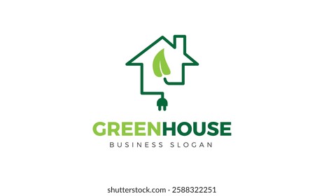 Green House Logo, Energy Logo
