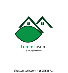 green house logo icon vector template
