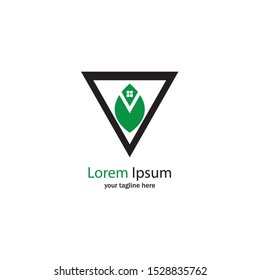 green house logo icon vector template
