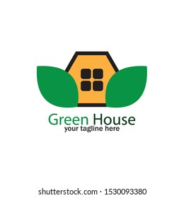 green house logo icon vector template
