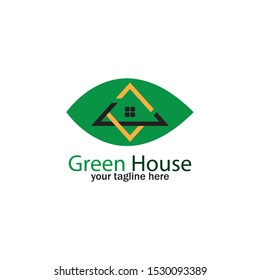 green house logo icon vector template
