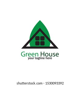green house logo icon vector template
