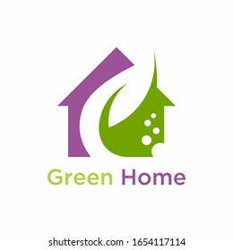 Green House Logo, Simple, clean and unique real estate