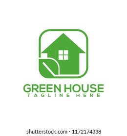 Green House Logo Template