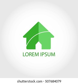Green House Logo Template
