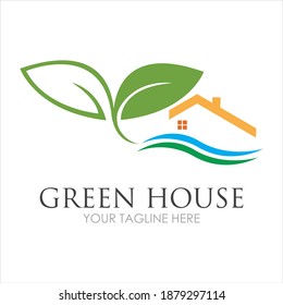 Design-Vektorgrafik von Vorlagen für Green-House-Logo