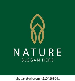 Green House Logo Template Design Vector Illustration