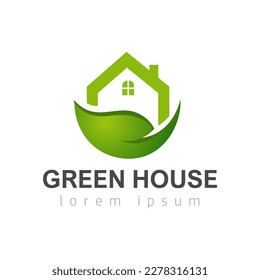 Ilustración de vectores de diseño de plantillas de logotipo de la Casa Verde